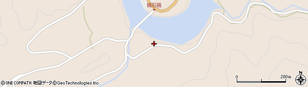 徳島県那賀町（那賀郡）横石（上地野）周辺の地図