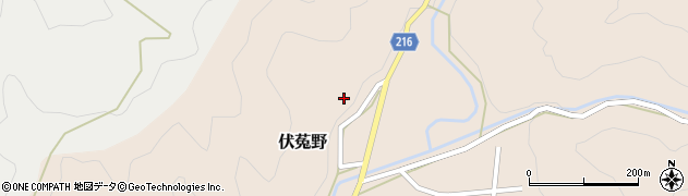 和歌山県田辺市伏菟野75周辺の地図