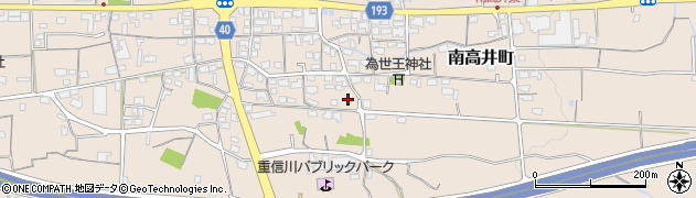 愛媛県松山市南高井町周辺の地図