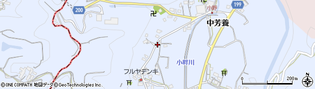 和歌山県田辺市中芳養2867周辺の地図