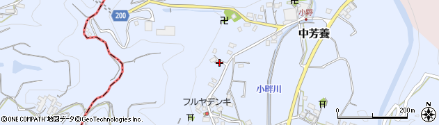 和歌山県田辺市中芳養2872周辺の地図