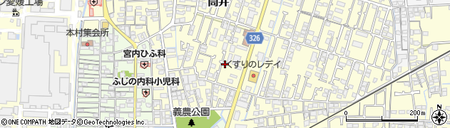 愛媛県伊予郡松前町筒井342周辺の地図