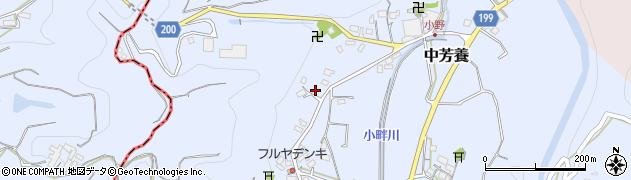 和歌山県田辺市中芳養2870周辺の地図