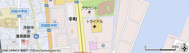 スーパーセンタートライアル苅田店周辺の地図