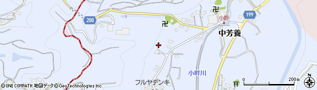 和歌山県田辺市中芳養2884周辺の地図
