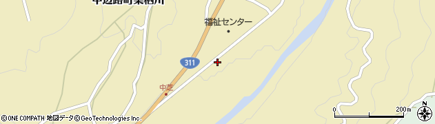 和歌山県田辺市中辺路町栗栖川185周辺の地図