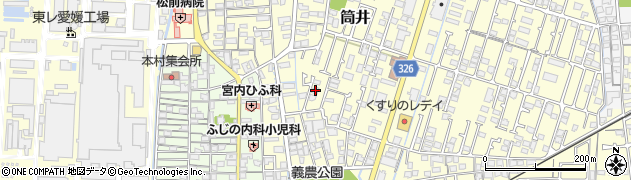 愛媛県伊予郡松前町筒井332周辺の地図
