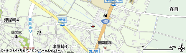 ＪＡむなかた津屋崎周辺の地図