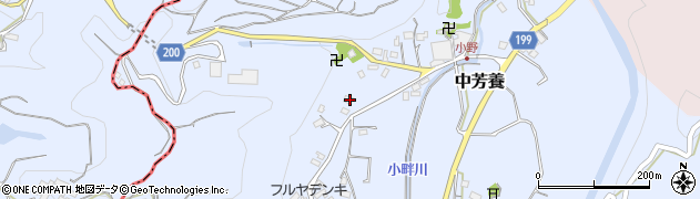 和歌山県田辺市中芳養2890周辺の地図