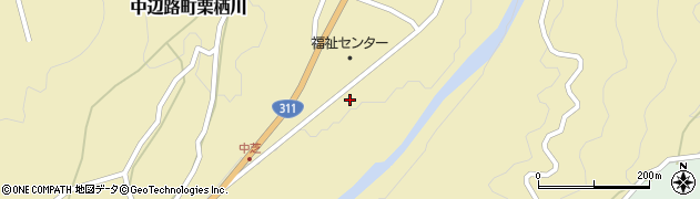 和歌山県田辺市中辺路町栗栖川333周辺の地図