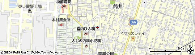愛媛県伊予郡松前町筒井1351周辺の地図