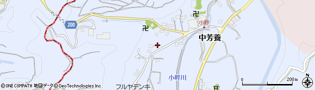 和歌山県田辺市中芳養2891周辺の地図