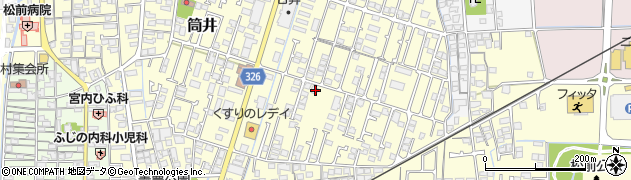 愛媛県伊予郡松前町筒井395周辺の地図