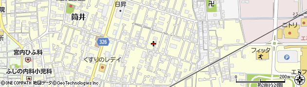 愛媛県伊予郡松前町筒井411周辺の地図