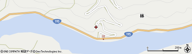 徳島県那賀町（那賀郡）木頭助（林谷西）周辺の地図