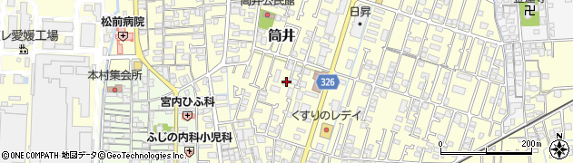愛媛県伊予郡松前町筒井339周辺の地図