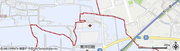 愛媛県伊予市八倉160周辺の地図