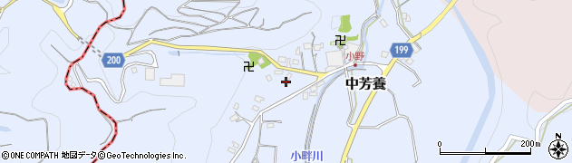 和歌山県田辺市中芳養2896周辺の地図