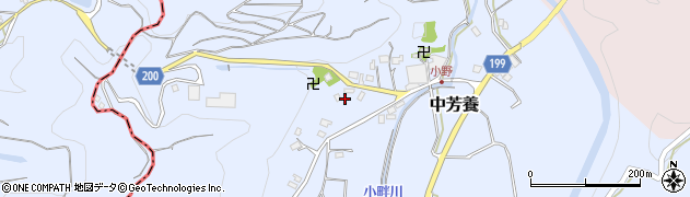 和歌山県田辺市中芳養2898周辺の地図