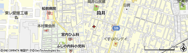 愛媛県伊予郡松前町筒井336-3周辺の地図
