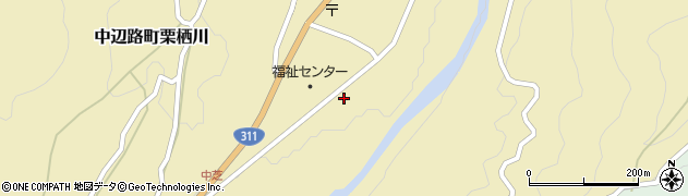 和歌山県田辺市中辺路町栗栖川343周辺の地図