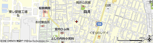 愛媛県伊予郡松前町筒井330周辺の地図
