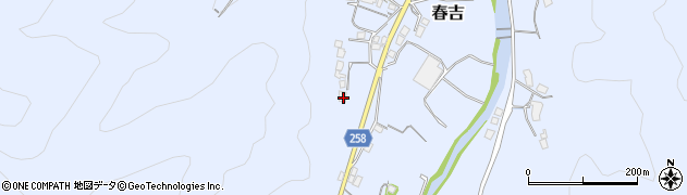 福岡県北九州市小倉南区春吉594周辺の地図