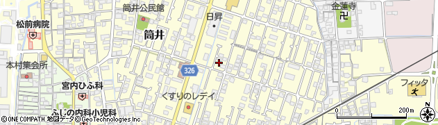 愛媛県伊予郡松前町筒井404周辺の地図