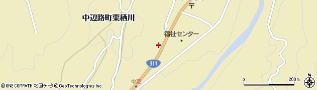 和歌山県田辺市中辺路町栗栖川194周辺の地図