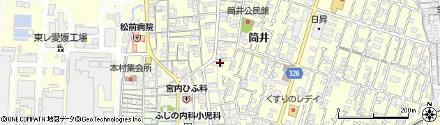 愛媛県伊予郡松前町筒井330-6周辺の地図