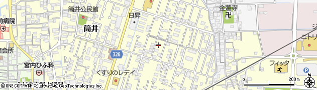 愛媛県伊予郡松前町筒井409周辺の地図