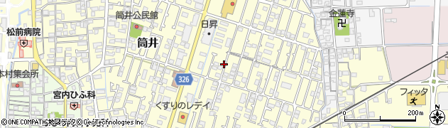 愛媛県伊予郡松前町筒井405周辺の地図