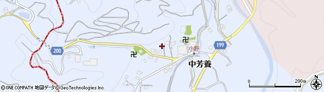 和歌山県田辺市中芳養2918周辺の地図