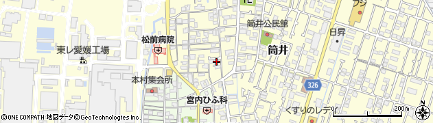 愛媛県伊予郡松前町筒井249-5周辺の地図