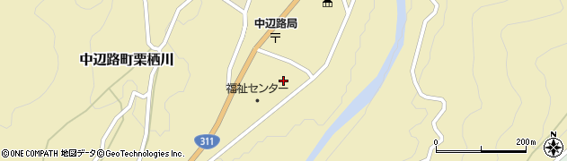 和歌山県田辺市中辺路町栗栖川353周辺の地図