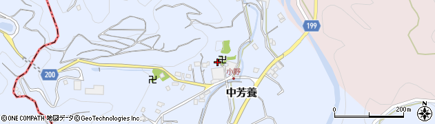 和歌山県田辺市中芳養2926周辺の地図