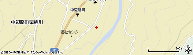 和歌山県田辺市中辺路町栗栖川376周辺の地図