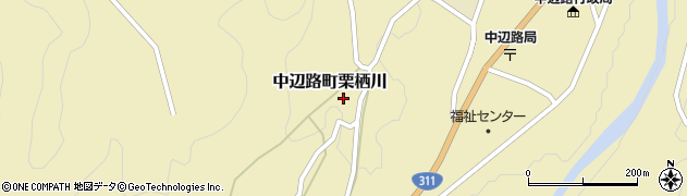 和歌山県田辺市中辺路町栗栖川290周辺の地図