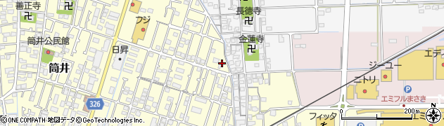 愛媛県伊予郡松前町筒井472周辺の地図
