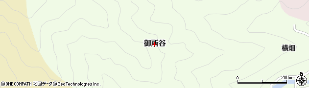 徳島県那賀町（那賀郡）御所谷周辺の地図