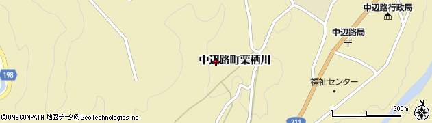 和歌山県田辺市中辺路町栗栖川291周辺の地図
