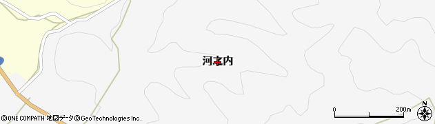 愛媛県東温市河之内周辺の地図