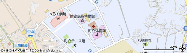 鞍手町中央公民館図書室周辺の地図