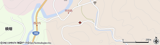徳島県那賀郡那賀町平谷東9周辺の地図