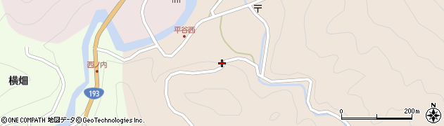 徳島県那賀郡那賀町平谷東14周辺の地図