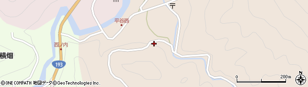 徳島県那賀郡那賀町平谷東6周辺の地図