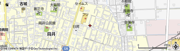 愛媛県伊予郡松前町筒井449-15周辺の地図