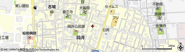 愛媛県伊予郡松前町筒井306周辺の地図