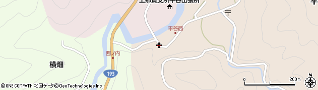 徳島県那賀町（那賀郡）平谷（小松原）周辺の地図