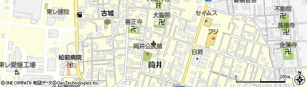 愛媛県伊予郡松前町筒井302周辺の地図